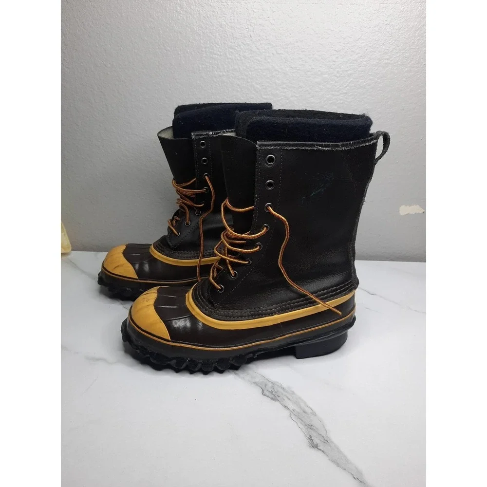 LACROSSE BROWN WATERPROOF INSULATED Steel Shank Boots SZ 6 Made in USA HUNTING